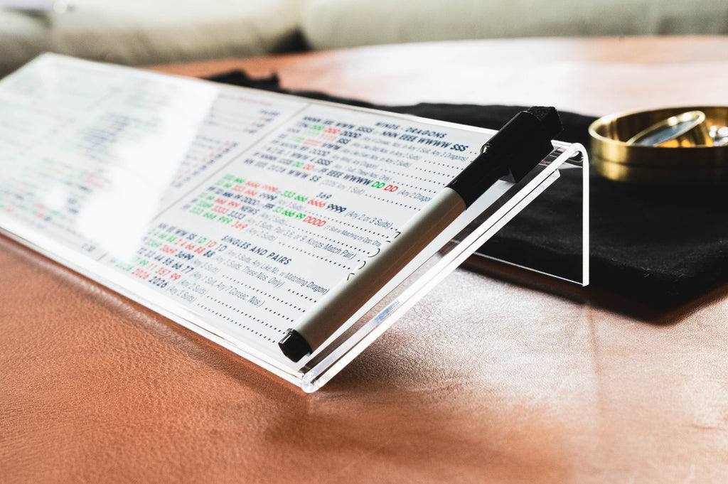 Acrylic Mahjong Card Holder - 4 Pack
